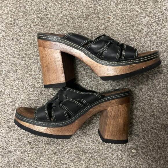 vintage bongo chunky heels, size 9 - Picture 3 of 6